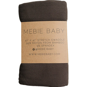 Brown Ribbed Bamboo Stretch Swaddle Brown Ribbed Bamboo Stretch Swaddle