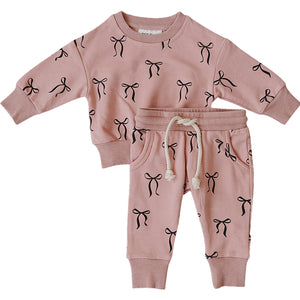 Blush Bows French Terry Set Blush Bows French Terry Set