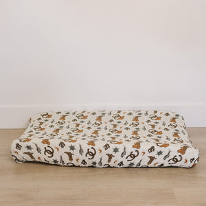 Outlaw Cowboy Muslin Changing Pad Cover Outlaw Cowboy Muslin Changing Pad Cover