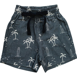 Navy Surfer Linen Cotton Shorts Navy Surfer Linen Cotton Shorts