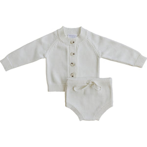 White Knit Bloomer Set White Knit Bloomer Set