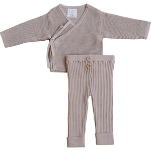 Mauve Knit Wrap Set Mauve Knit Wrap Set
