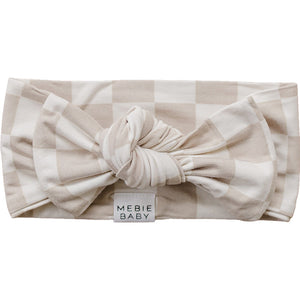 Taupe Checkered Bamboo Head Wrap Taupe Checkered Bamboo Head Wrap