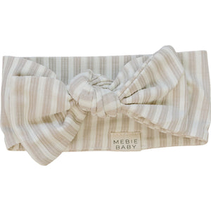 Taupe Stripe Ribbed Bamboo Head Wrap Taupe Stripe Ribbed Bamboo Head Wrap