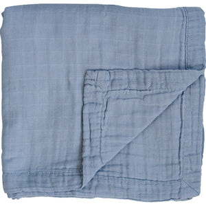 Dusty Blue Muslin Quilt Dusty Blue Muslin Quilt