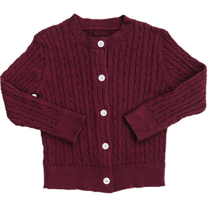Burgundy Cable Knit Cardigan Burgundy Cable Knit Cardigan