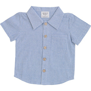 Blue Stripe Button Up Pocket Shirt Blue Stripe Button Up Pocket Shirt