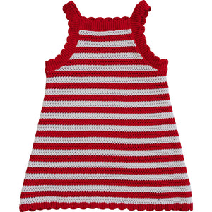 Red Stripe Knit Cover-Up Dress Red Stripe Knit Cover-Up Dress