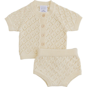 Yellow Cardigan Bloomer Set Yellow Cardigan Bloomer Set