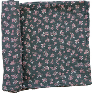 Olive Bloom Muslin Swaddle Blanket Olive Bloom Muslin Swaddle Blanket
