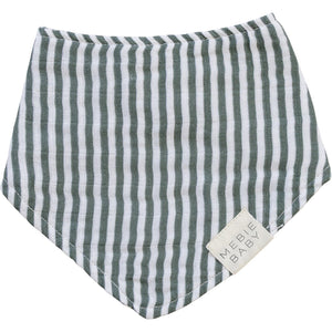 Green Stripes Classic Muslin Bib Green Stripes Classic Muslin Bib