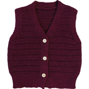 Burgundy Knit Vest Burgundy Knit Vest