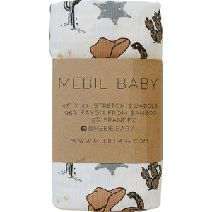 Outlaw Cowboy Ribbed Bamboo Stretch Swaddle Outlaw Cowboy Ribbed Bamboo Stretch Swaddle