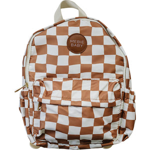 Rust Wavy Checkered Mini Backpack Rust Wavy Checkered Mini Backpack