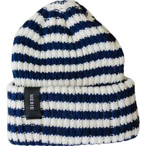 Navy & White Stripe Chunky Knit Beanie Navy & White Stripe Chunky Knit Beanie