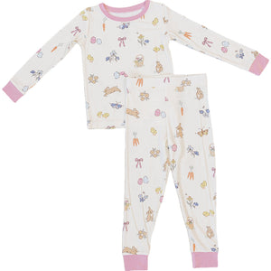 Pink Bunny Ribbed Bamboo Cozy Set Pink Bunny Ribbed Bamboo Cozy Set