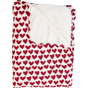 Hearts Bamboo Fleece Quilt Hearts Bamboo Fleece Quilt