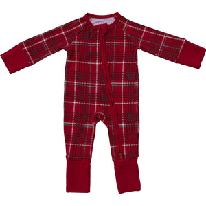 Red Plaid Bamboo Zipper Red Plaid Bamboo Zipper