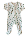 Cactus / Organic Pointelle 2-Way Zip Footie