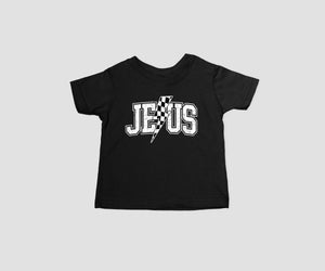 "Divine Power" Children's Tee: Jesus with Lightning Bolt "Divine Power" Children's Tee: Jesus with Lightning Bolt