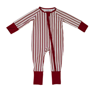 Red Stripe Bamboo Zipper Red Stripe Bamboo Zipper