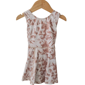Tie Dye Activewear Dress in Cocoa Vanilla Tie Dye Activewear Dress in Cocoa Vanilla