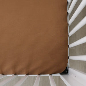 Mustard Bamboo Stretch Crib Sheet Mustard Bamboo Stretch Crib Sheet
