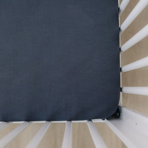 Charcoal Bamboo Stretch Crib Sheet Charcoal Bamboo Stretch Crib Sheet