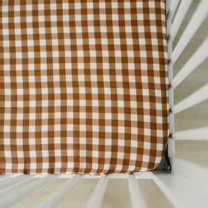 Gingham Muslin Crib Sheet Gingham Muslin Crib Sheet
