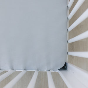 Stone Bamboo Stretch Crib Sheet Stone Bamboo Stretch Crib Sheet