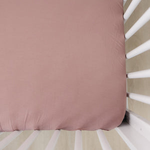 Dusty Rose Bamboo Stretch Crib Sheet Dusty Rose Bamboo Stretch Crib Sheet