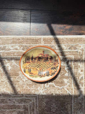 Vintage Tuscan Vineyard Trinket Dish