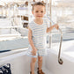 Blue Stripe Short Tank Set