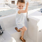 Blue Stripe Short Tank Set