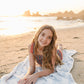 Coastal Floral Organic Cotton Beach Towel