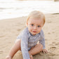 Blue Beach Long Sleeve Swim Set