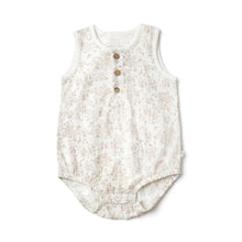 Load image into Gallery viewer, Organic Cotton Muslin Bubble Romper - Summer Bloom
