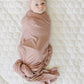 Dusty Rose Bamboo Stretch Swaddle