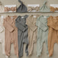 Oatmeal Organic Cotton Ribbed Zipper