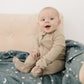 Oatmeal Organic Cotton Ribbed Zipper