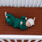 Rust Mudcloth Muslin Crib Sheet