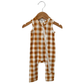 Sleeveless Zip Romper, Tuscany Plaid