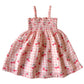 Gingham Cherries / Muslin Smocked Tube Dress