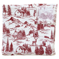 Holiday Toile Ribbed Bamboo Swaddle