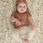 Dusty Rose Organic Cotton Ribbed Snap Bodysuit