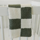 Green Checkered Plush Blanket