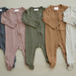 Oatmeal Bamboo Footed Zipper
