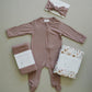 Dusty Rose Bamboo Footed Zipper