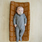 Mustard Mudcloth Muslin Changing Pad Cover