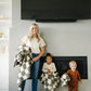 Green Checkered Plush Blanket